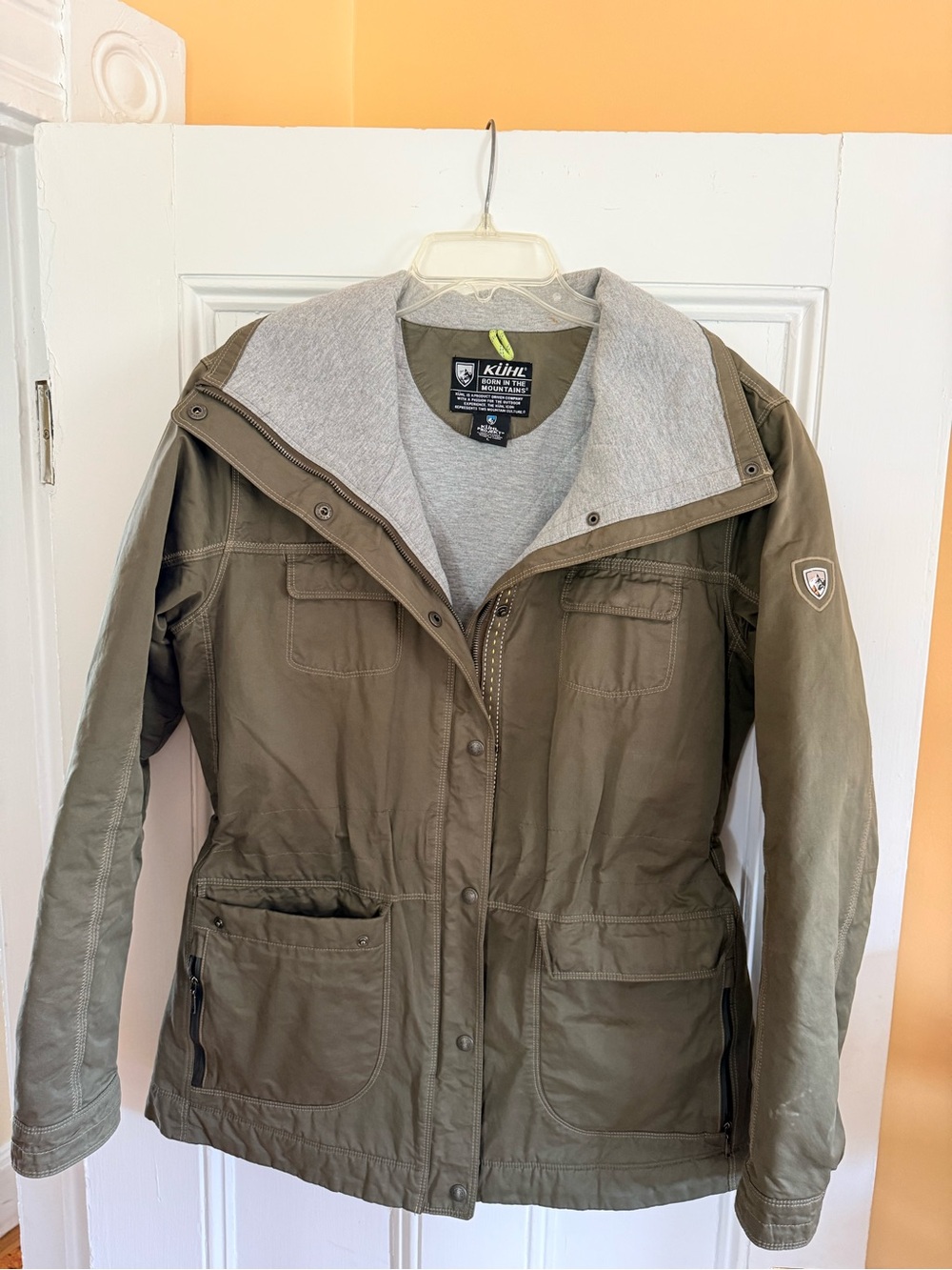KÜHL Projekt Utility Jacket Olive Green / Khaki Coat Women's Size L/ NWOT - Picture 8 of 8
